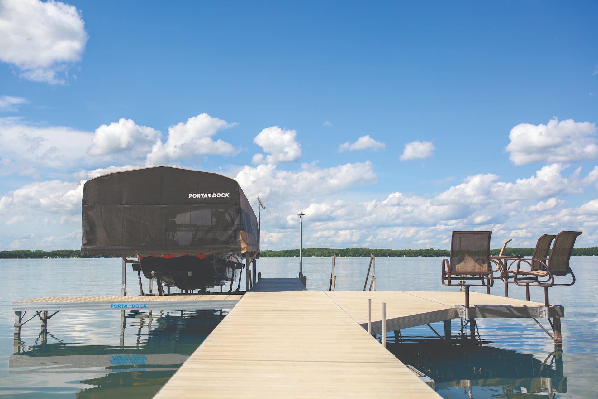 Porta-Dock installation in spring