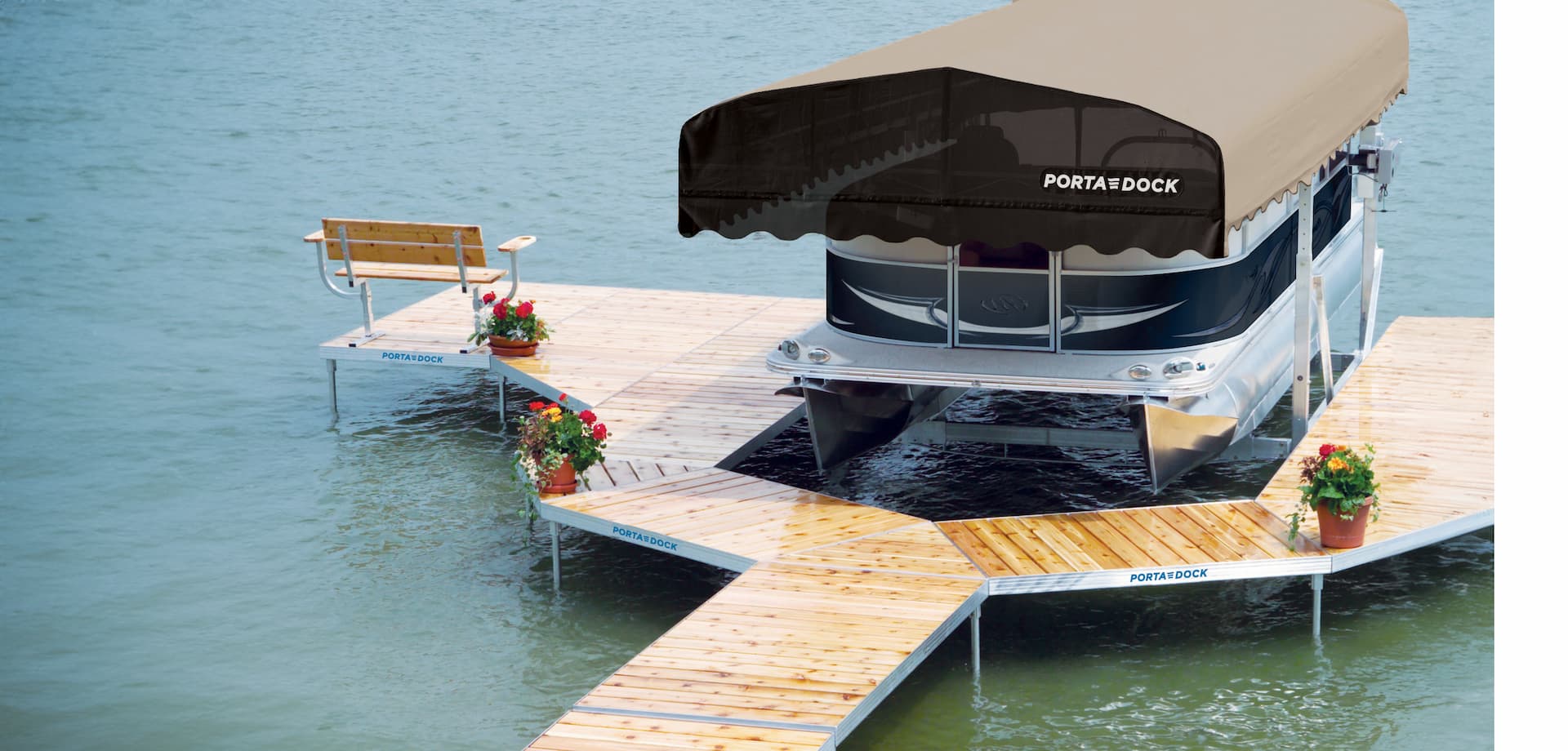 Porta-Dock Multi-Dock on a Minnesota lake