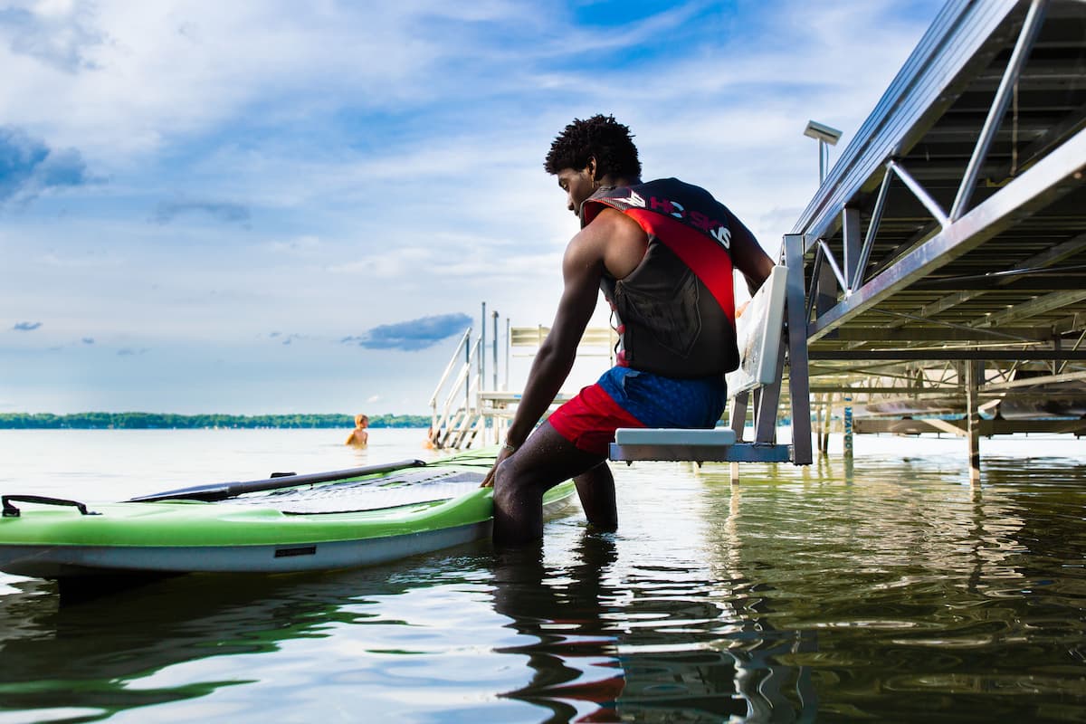 Porta-Dock dock on lake