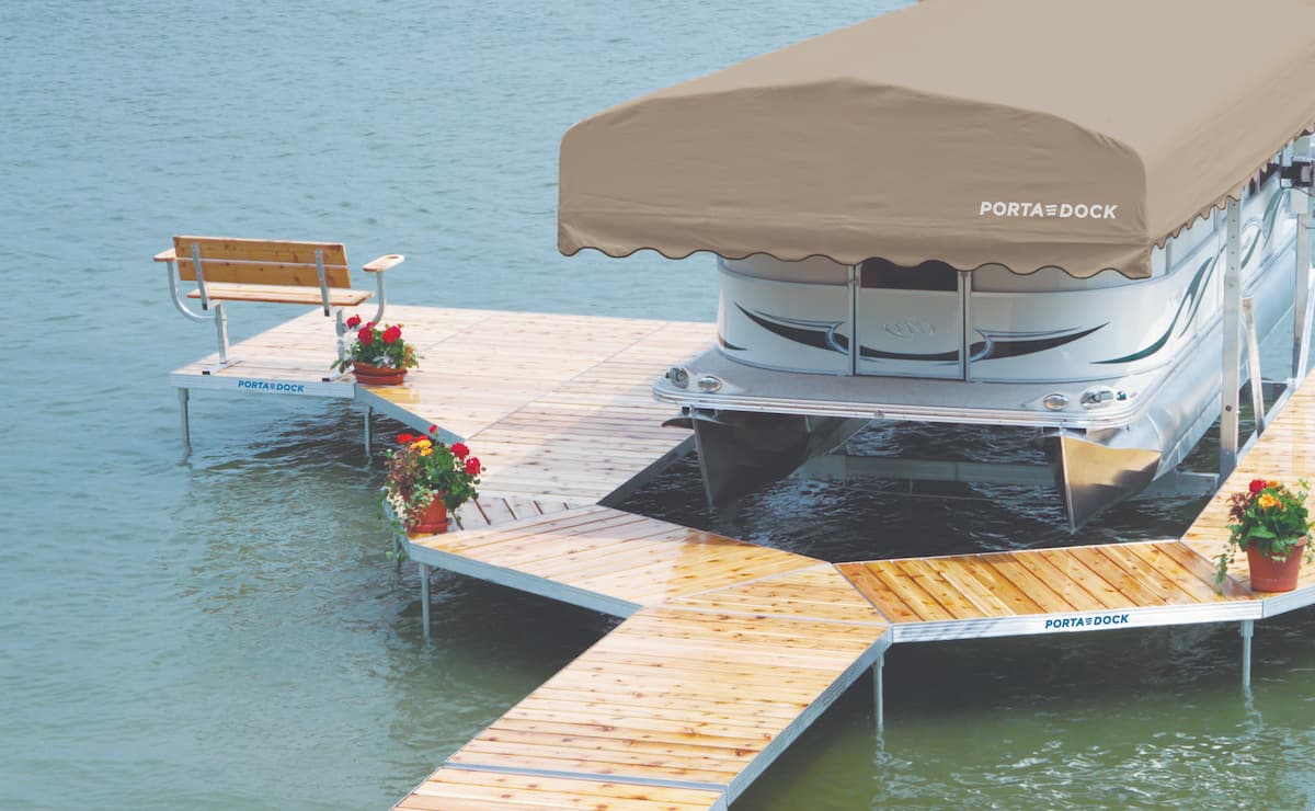 Porta-Dock Post Dock with canopy